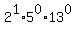 2%5E1%2A5%5E0%2A13%5E0