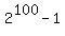 2%5E100+-+1