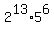 2%5E13+%2A+5%5E6