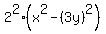 2%5E2%28x%5E2+-%283y%29%5E2%29