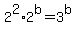 2%5E2%2A2%5Eb+=+3%5Eb+