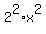 2%5E2%2Ax%5E2