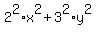2%5E2%2Ax%5E2%2B3%5E2%2Ay%5E2