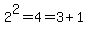 2%5E2=4=3%2B1