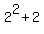 2%5E2+%2B+2