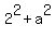 2%5E2+%2B+a%5E2