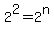 2%5E2+=+2%5En