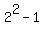 2%5E2-1