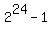 2%5E24-1