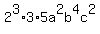 2%5E3%2A3%2A5a%5E2b%5E4c%5E2