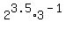 2%5E3.5%2A3%5E%28-1%29