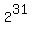 2%5E31