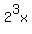 2%5E3x
