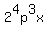 2%5E4p%5E3x