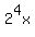 2%5E4x