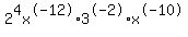 2%5E4x%5E-12%2A3%5E-2%2Ax%5E-10