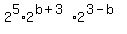 2%5E5%2A2%5E%28b%2B3%29%2A2%5E%283-b%29