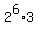 2%5E6%2A3