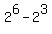 2%5E6+-+2%5E3