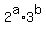 2%5Ea%2A3%5Eb