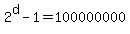 2%5Ed+-+1+=+100000000
