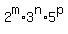 2%5Em%2A3%5En%2A5%5Ep