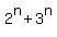 2%5En%2B3%5En
