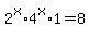 2%5Ex%2A4%5Ex%2A1=8