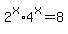 2%5Ex%2A4%5Ex=8