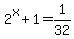 2%5Ex%2B1=1%2F32