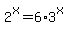2%5Ex=6%2A3%5Ex
