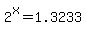 2%5Ex+=+1.3233