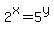 2%5Ex+=+5%5Ey