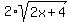 2+%2A+sqrt%282x%2B4%29