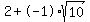 2+%2B+-1%2Asqrt%2810%29