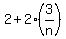 2+%2B+2%283%2Fn%29