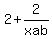 \"2+%2B+2%2Fxab\"