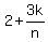 2+%2B+3k%2Fn