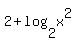 2+%2B+log%282%2Cx%5E2%29