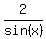 2+%2F+sin%28x%29+