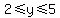2+%3C=+y+%3C=+5