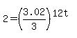 2+=+%283.02%2F3%29%5E%2812t%29%29
