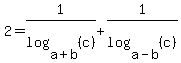 2+=+1%2Flog%28a%2Bb%2C+%28c%29%29+%2B+1%2Flog%28a-b%2C+%28c%29%29