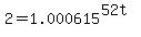 2+=+1.000615%5E%2852t%29