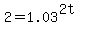 2+=+1.03%5E%282t%29