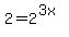 2+=+2%5E%283x%29
