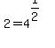 2+=+4%5E%281%2F2%29