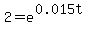 2+=+e%5E%280.015t%29