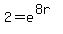 2+=+e%5E%288r%29