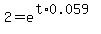 2+=+e%5E%28t%2A0.059%29